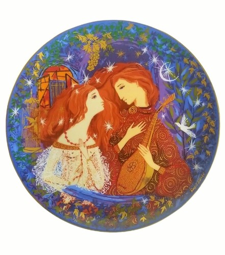 Romeo juliet plate signed - plate,