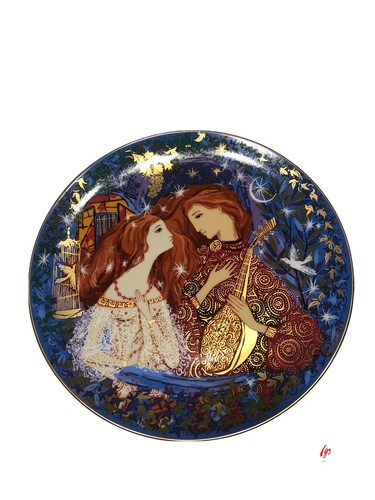 Art plate romeo juliet - plate, juliet"