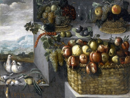 Melograni frutti uccellini - frutti,