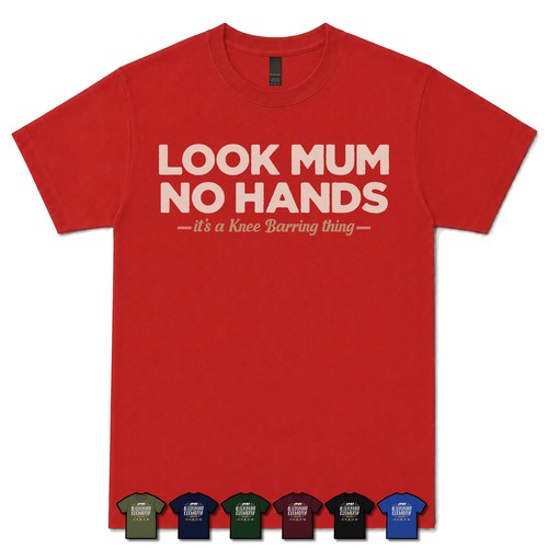 Look mum hands knee barrer - look, no
