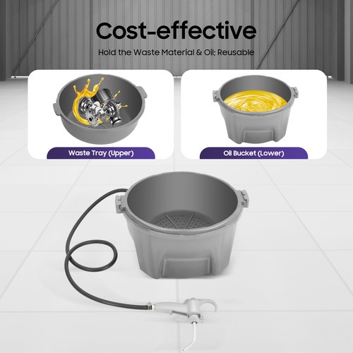 Handheld plastic bucket - handheld,